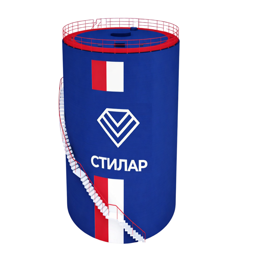 Цельносварной резервуар РВС для нефтепродуктов 10 м³ от завода-производителя