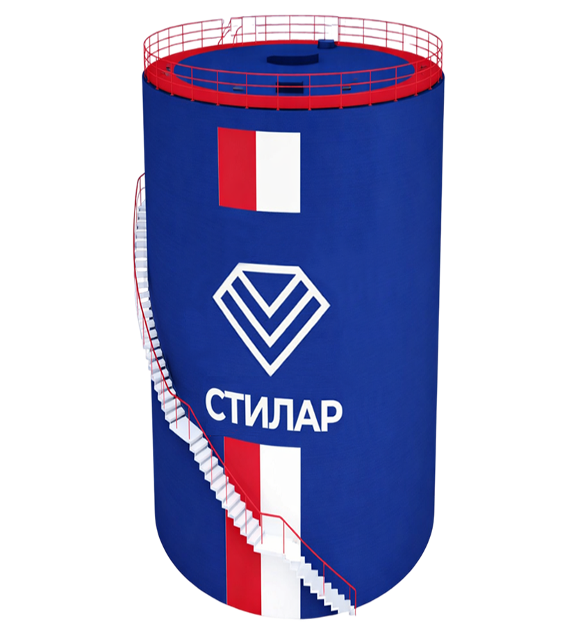 Цельносварной резервуар РВС для пожарного резервуара 3 м³ от завода-производителя